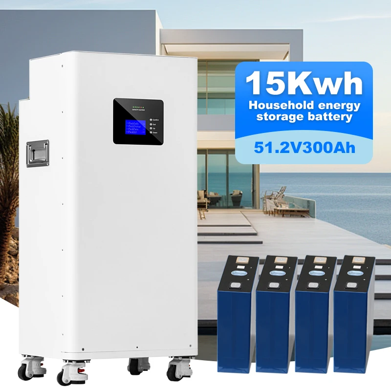 Stackable 5kWh battery modules forming a 15kWh array