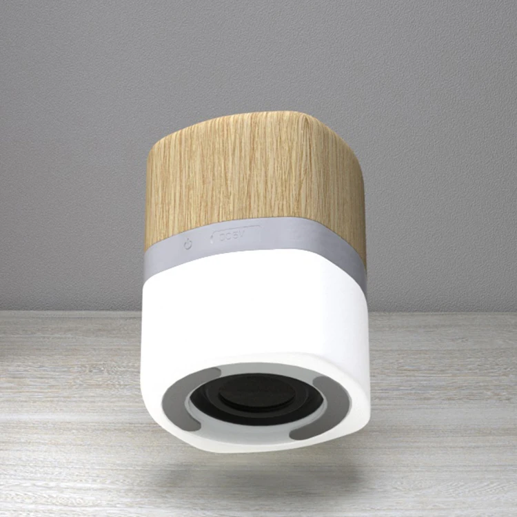 Newest Portable BT Speaker Stereo Sound LED Wireless Mini Bamboo Speaker - ANKUX.COM