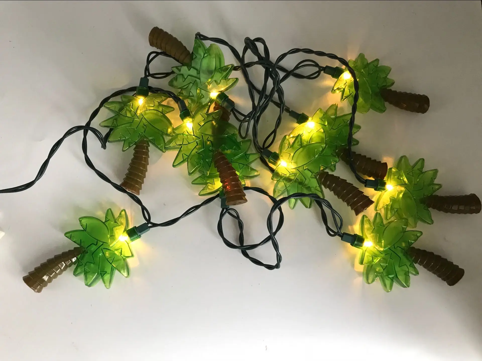 Ul Standard Tropical Theme Party Decorative 10 Count Palm Tree Light