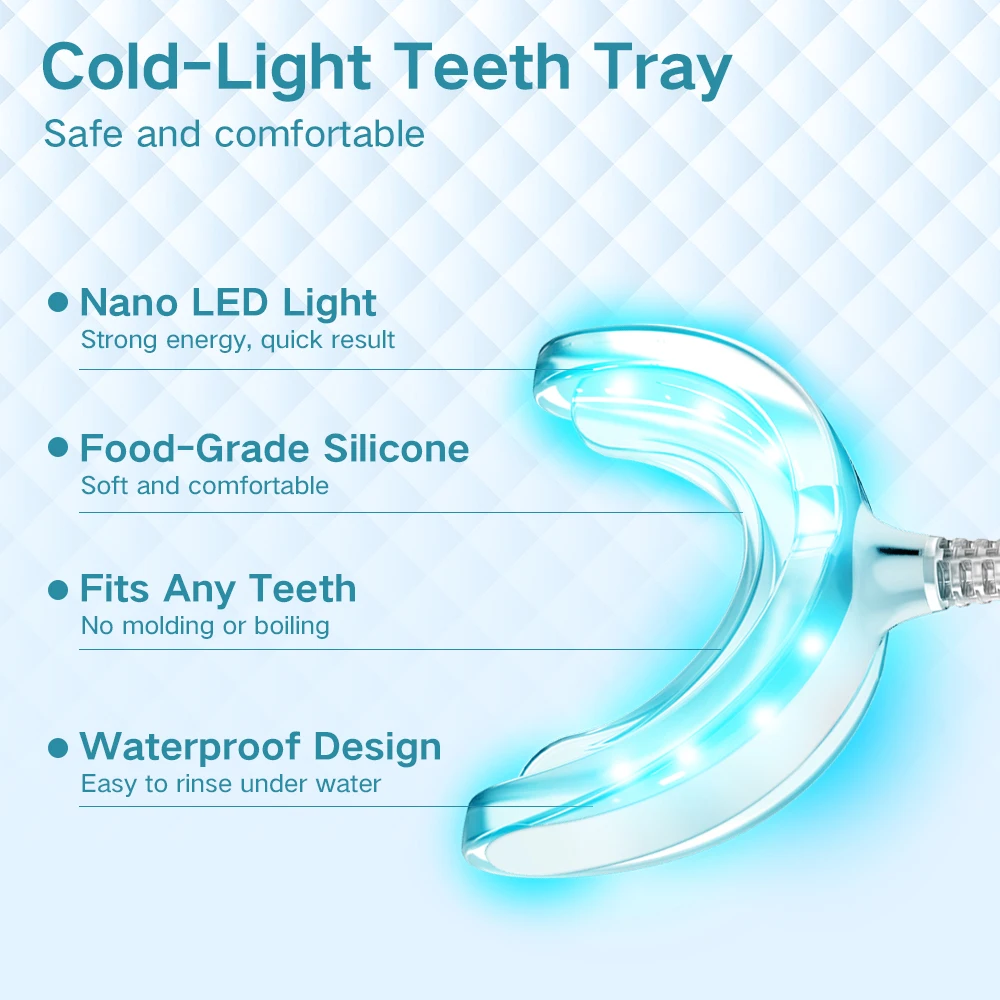 2020 Private Label Professional Home Use Dental Bright White Smiles Snow Teeth Whitening Led ...