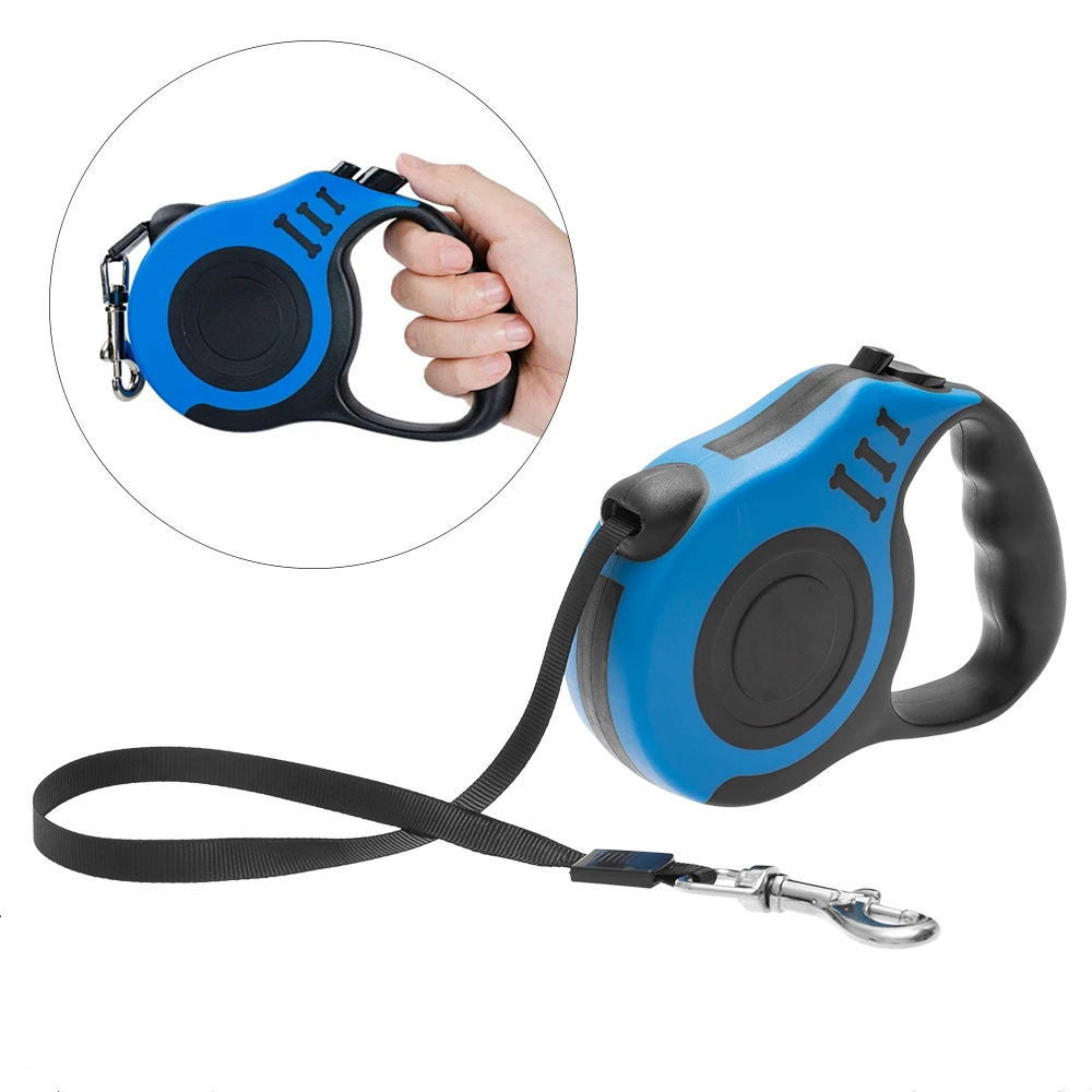 Automatic Retractable Dog Leash Pet Collar Nylon Walking Lead Free Dog