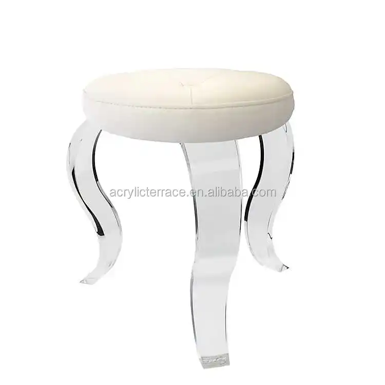 Modern Acrylic Vanity Stool For Sale Buy Acrylic Bench With Cushion