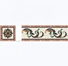 Water jet border designs for hall handmade flower pattern colorful marble flooring border decor