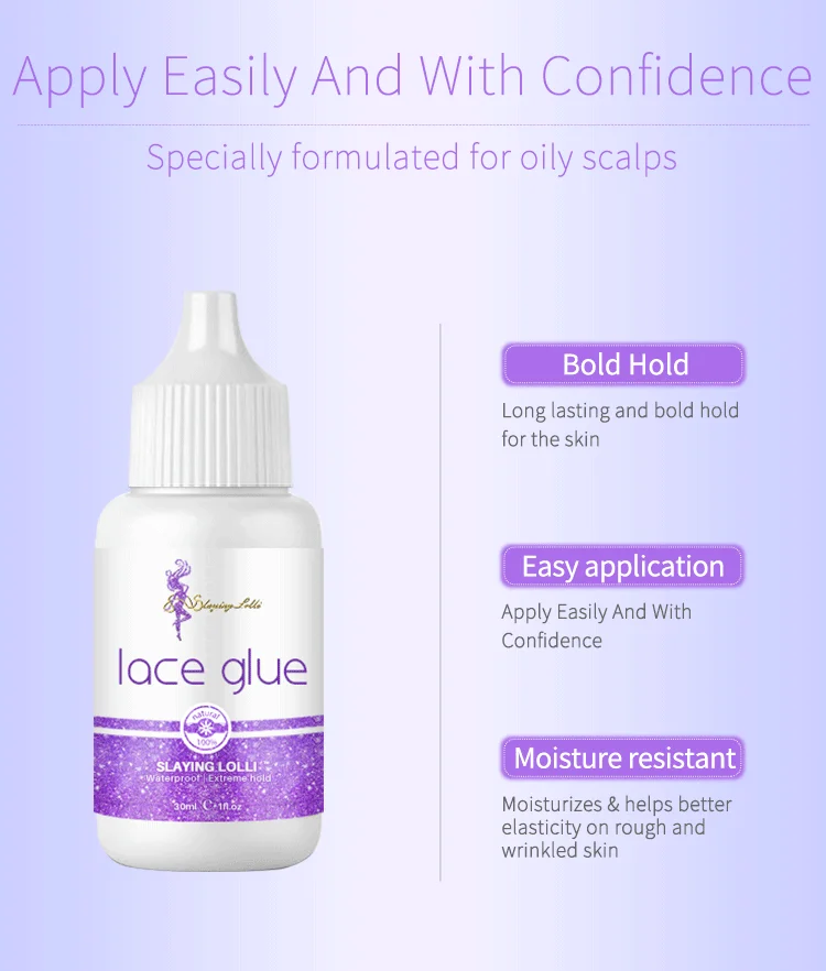 Private Label Waterproof Lace Adhesive Wig Hair Glue Skin Protector