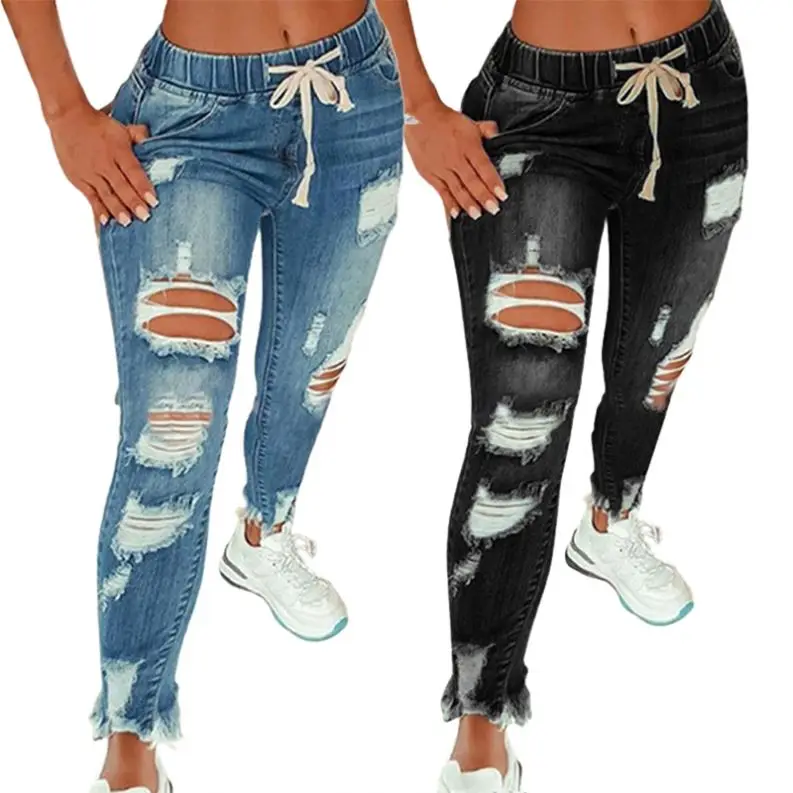 Pantalones Vaqueros Rasgados Para Mujer,Jeans Elásticos Con Agujero  Rasgado,Novedad De 2021 - Buy Vaqueros,Mujer Pantalones Cortos De Jean,Pantalones  Vaqueros Cortos Para Mujer Product on Alibaba.com