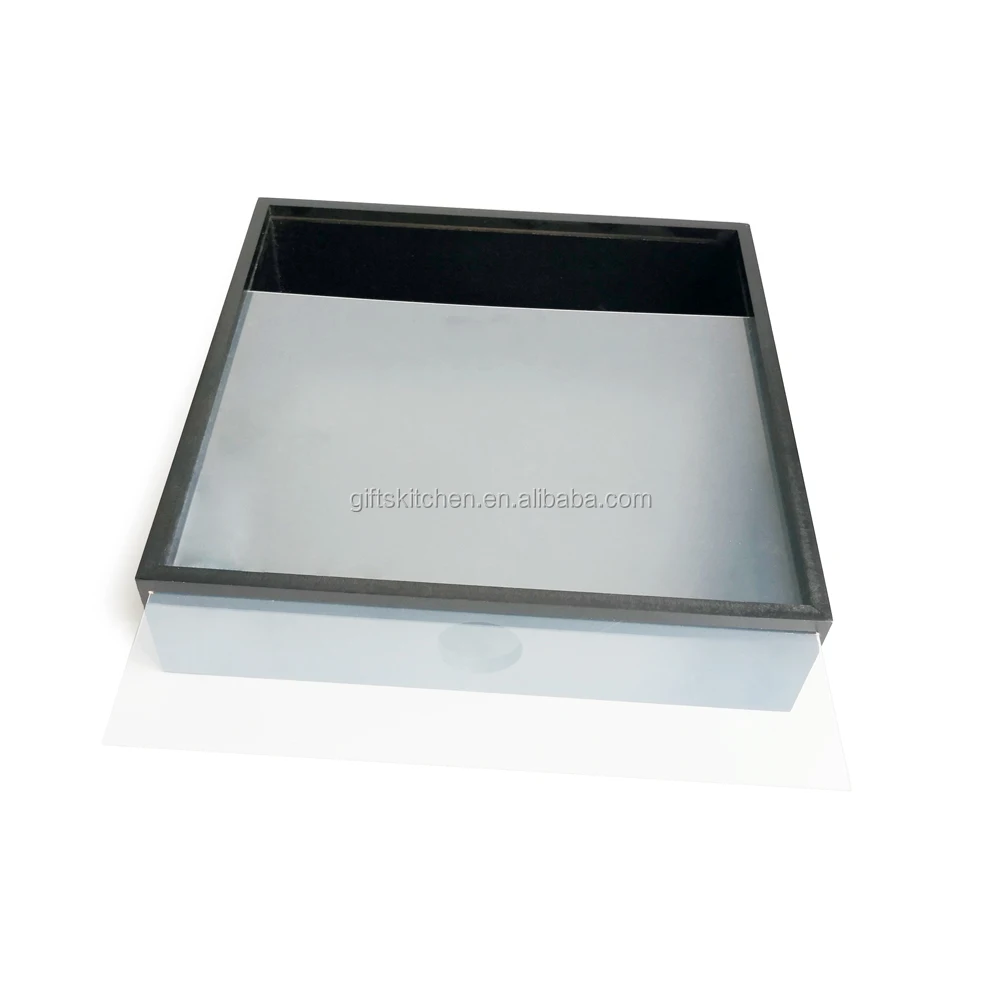 Eco-friendly Natural Customized Black MDF Cork Keeper Cork Holder Shadow Box Wine Box