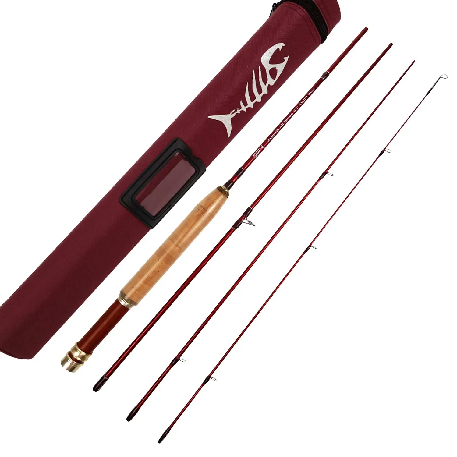 短& 轻超轻型飞钓鱼竿 6 1 ",6 8 ,7 6 , 所有 4 件快速行动