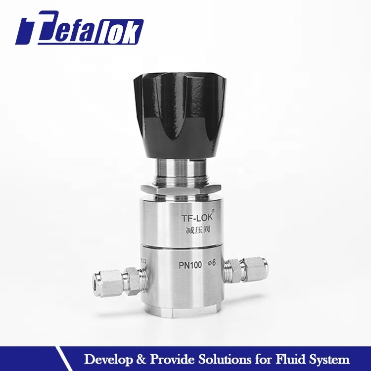 Back Pressure Valve Stainless Steel Single Gauge Reducing Valve Ss304