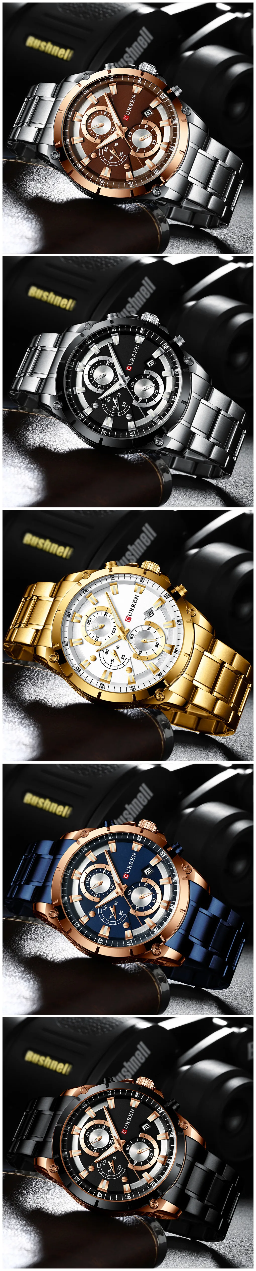 curren watches men luxury