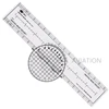Flying School FAA Exam Professional Azimuth Rotating Plotter Student Plastic Nautical Miles Scale rotating Protractor CRP-2