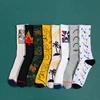 Wholesale Elastic Cotton Crew Socks Hiphop Crazy Crew Socks Custom Logo