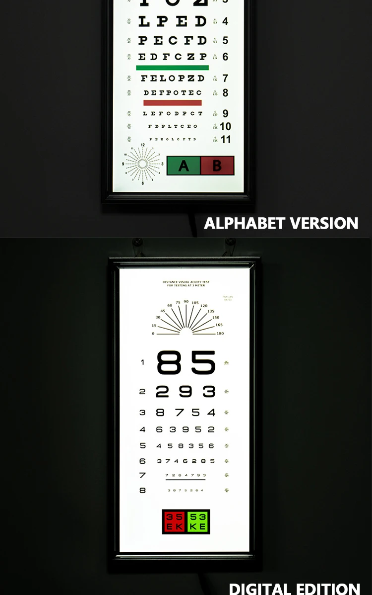 china wholesale price ophthalmic optics instrument optometry equipment visual acuity view eye vision tester charts buy vision chart view tester eye test charts eye chart product on alibaba com