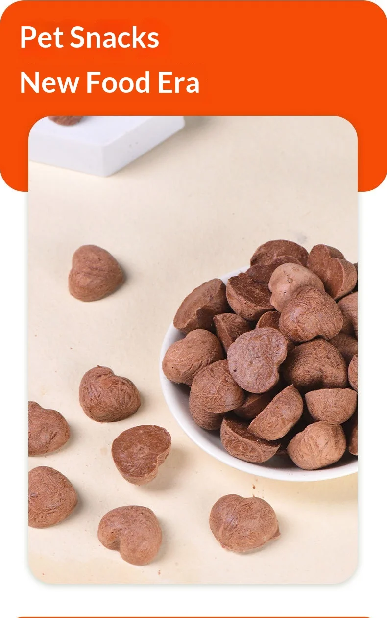 Freeze-dried Rabbit Blood Cat & Dog Snacks-Little Love Universal Formula for Beautiful Hair & Fat Gills Made in Qingdao details