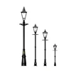 6m street decorative yard light pole wooden lighting poles gardens price