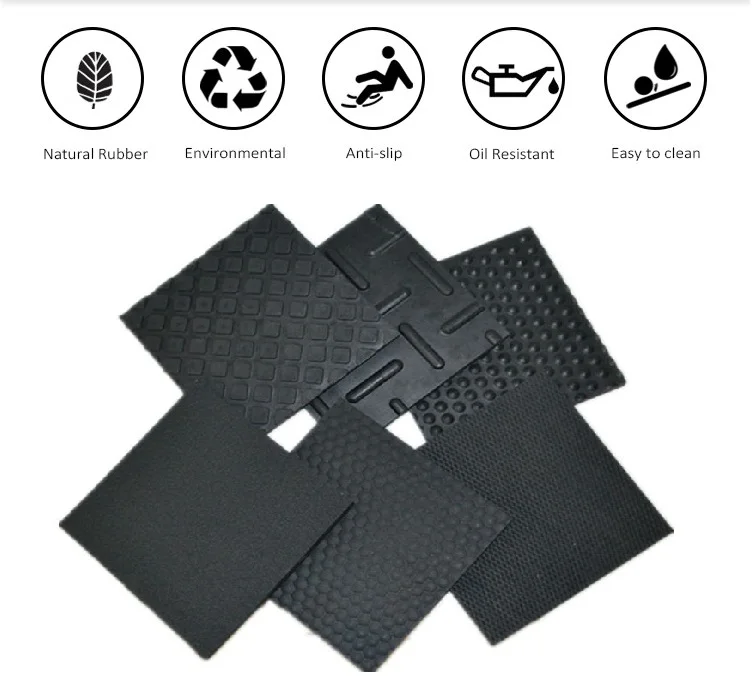 12x24 Thick Rubber Comfort Interlocking Horse Stall Rubber Mats 3/4 ...