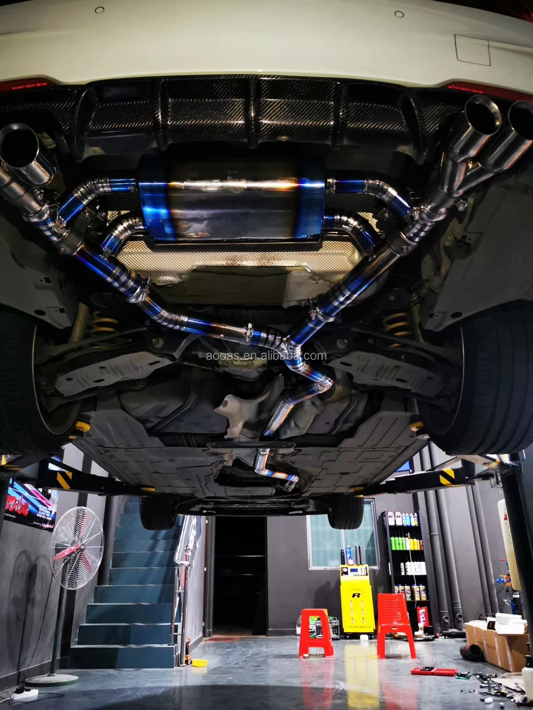 Titanium Exhaust Vlavetronic Full Exhaust System Exhaust Downpipe For