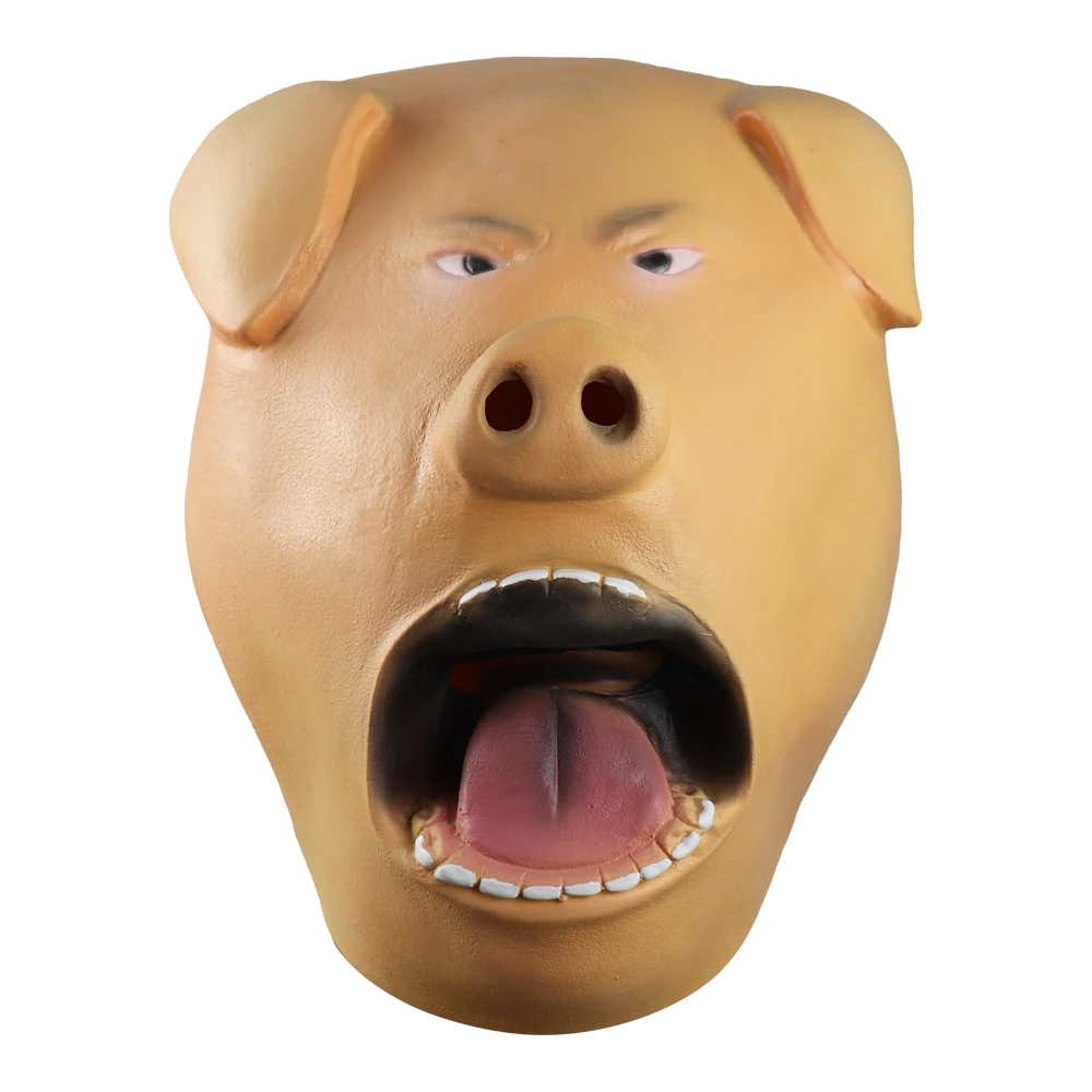 2020热卖唱猪动物面膜万圣节派对