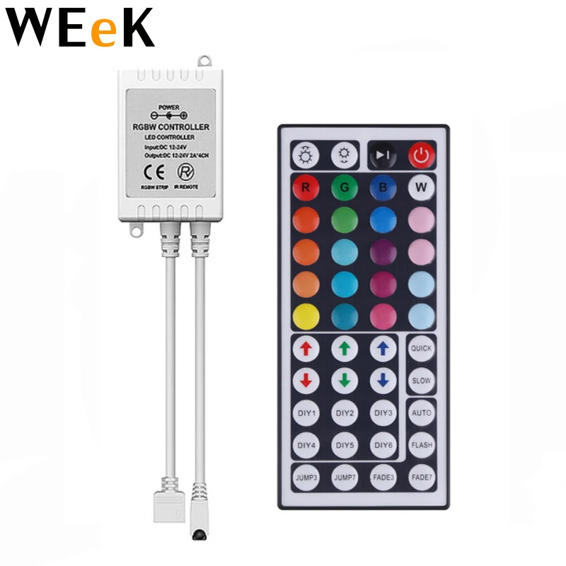 Mini Led Rgb Remote Controller Dc5-24v 17key Rf Wireless Controller ...