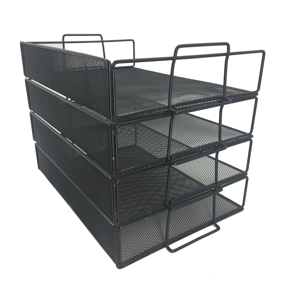 High Quality Expanded Metal Mesh File Organizer,Horizontal Triple File