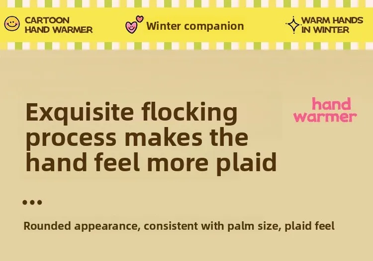 Hand Warmer, Portable, Plush Fabric, 993 - detail 16