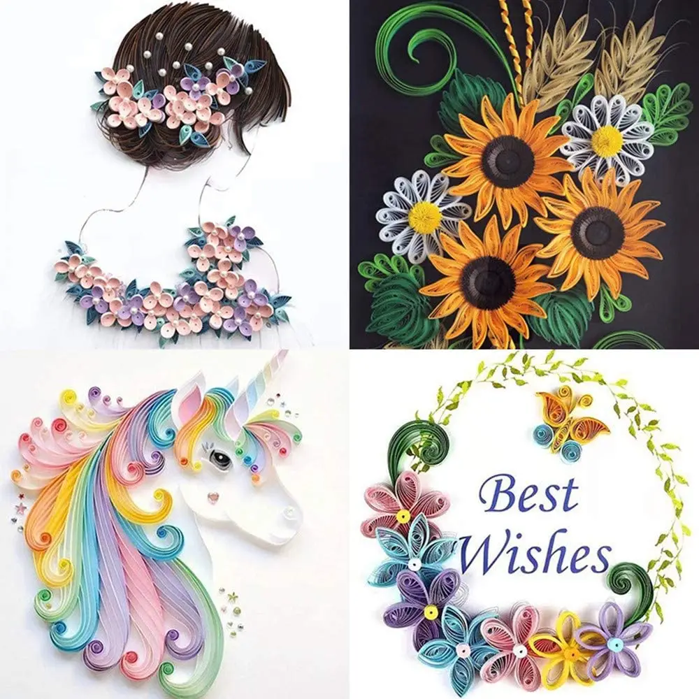 Paper Quilling Kit For Kids And Adults 10mm 5mm Gradient Colors