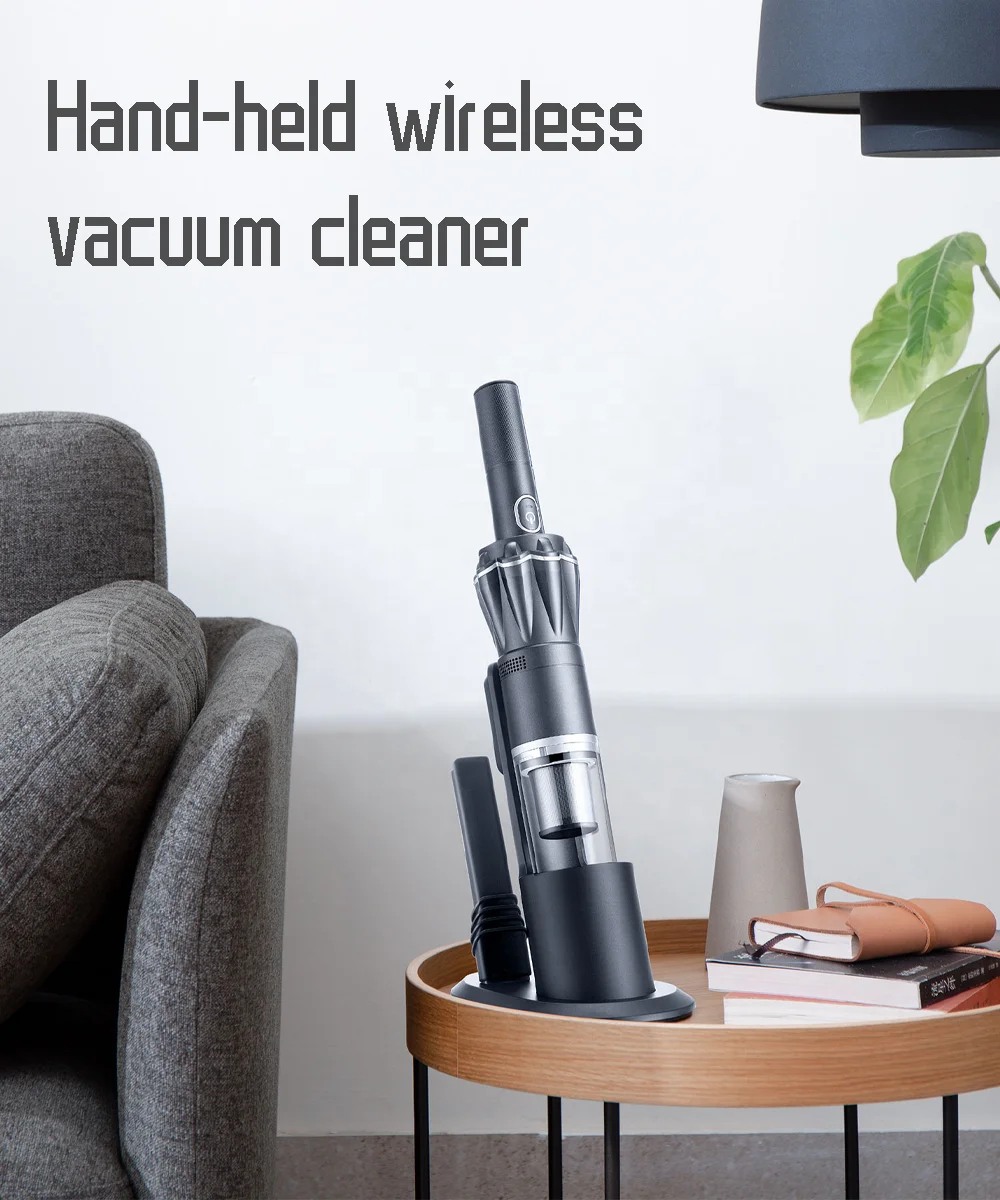 Handheld Cordless Vacuum Cleaner with Brushless Motor Portable Powerful Suction Rechargeable Battery for Household & Car Use factory