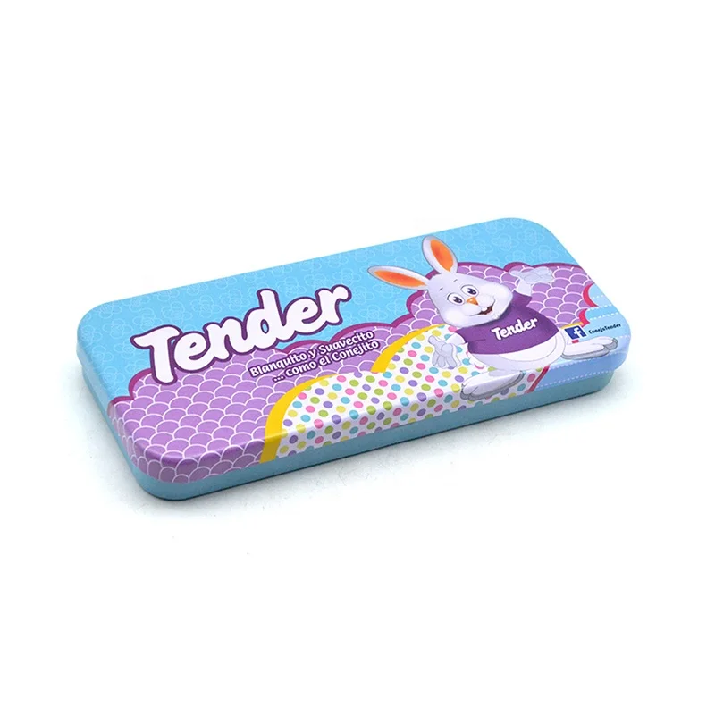 customized printed tin pencil box cartoon pencil box