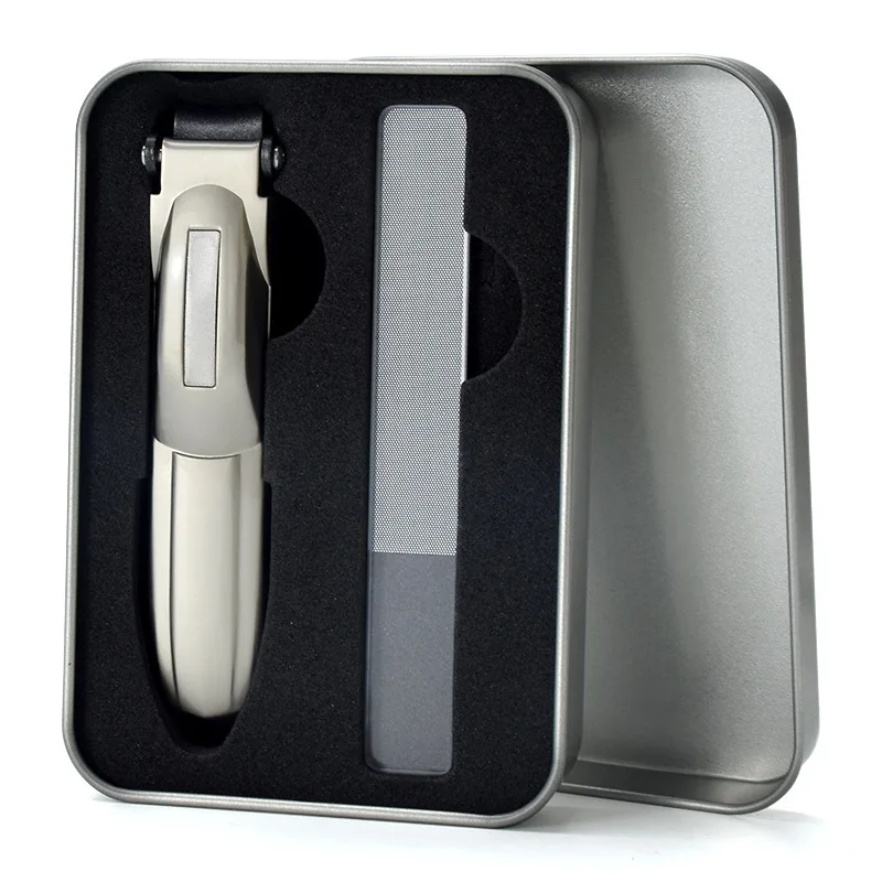 product wholesale price stainless steel nail clipper manicure tool nail clippers with catcher-1