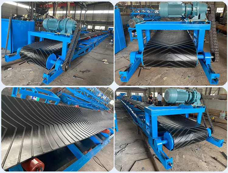 Sand Gravel Conveyor Belt System With Hopper Buy Industrial Flame