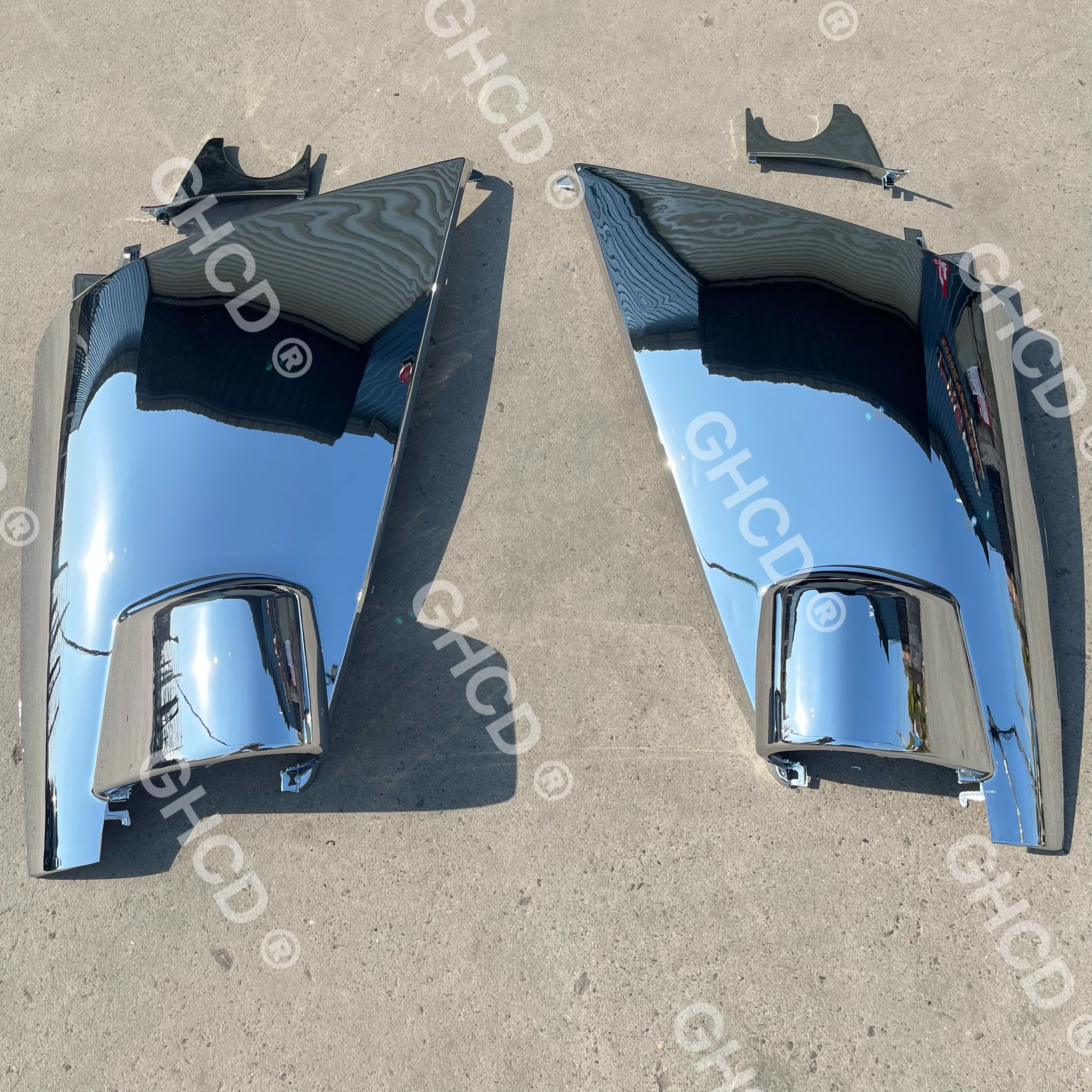 GHCD Hot Product/High Quality Chrome-plated Corner Panel for Japanese Truck ISUZU NQR/NKR/600P/ELF 2008-ON details