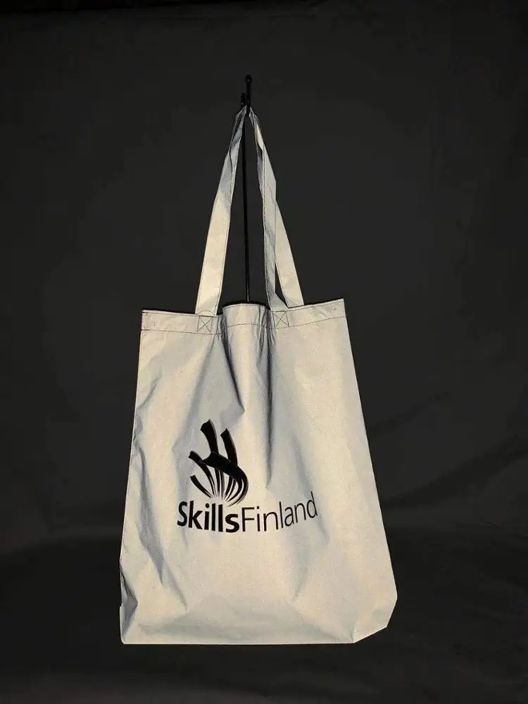 Reusable Nnvironmental Protection Reflective Polyester bag for shopping