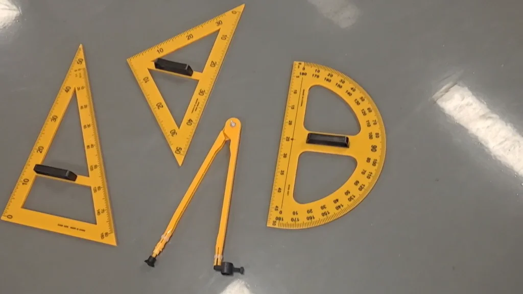 Protractor Set Square Triangle Plastic Math Geometry Tool Set Buy