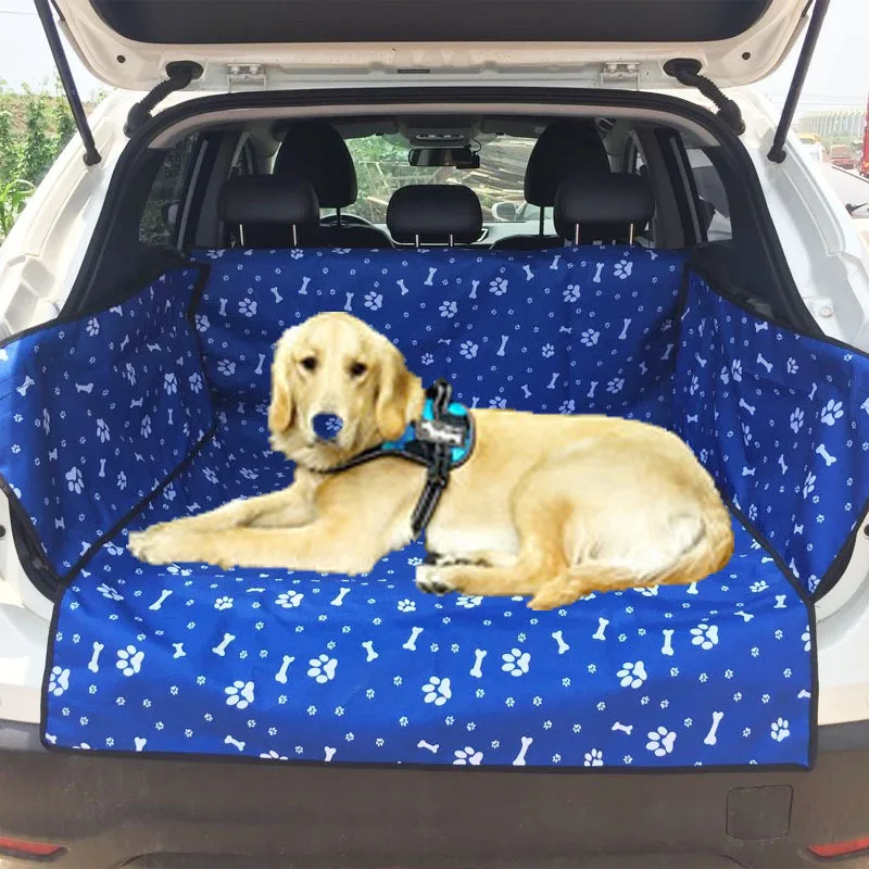 Wholesale Custom Print Bone Pattern Waterproof Dog Car Seat Cover Suv