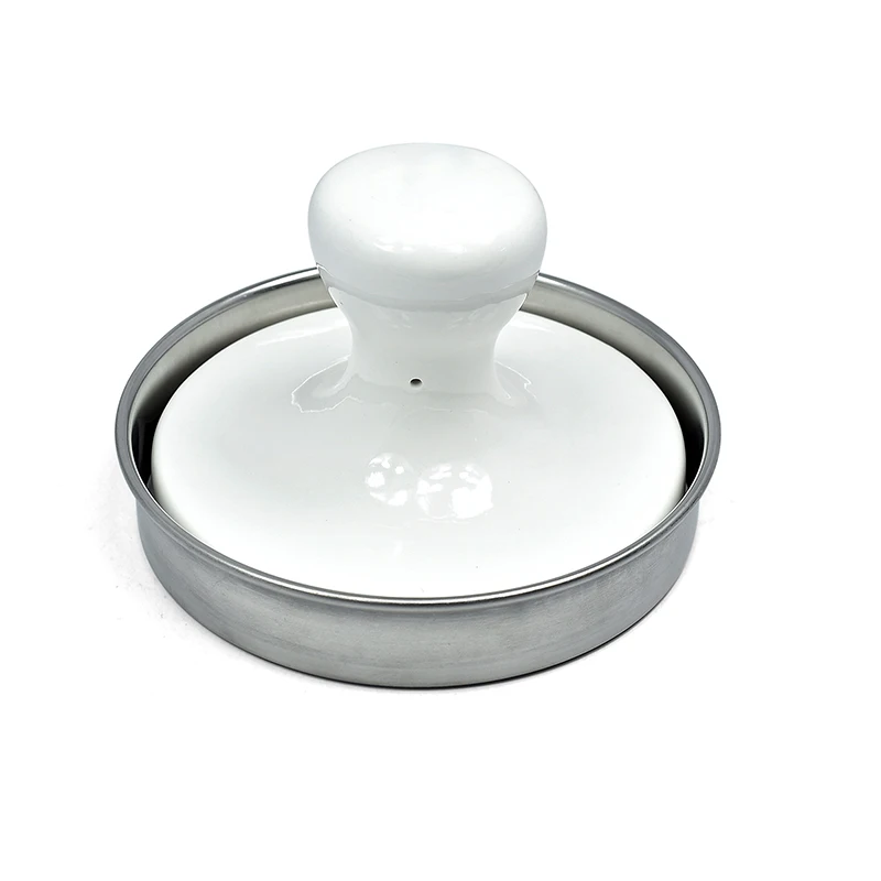 
Burger Press Evenly Cooked, Tasty Burgers - Made with a Porcelain Press and Stainless Steel Bottom Patty Maker Ceram bbq Access 