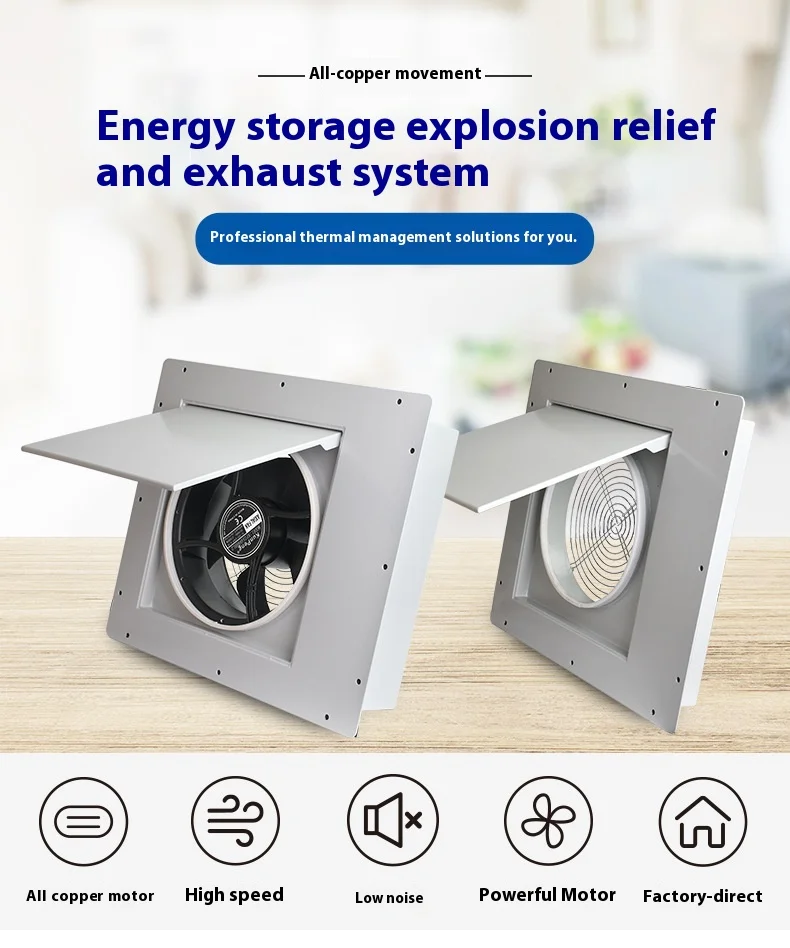 Electric Explosion-proof Exhaust Fan, Axial, Cast, Wall - detail 4