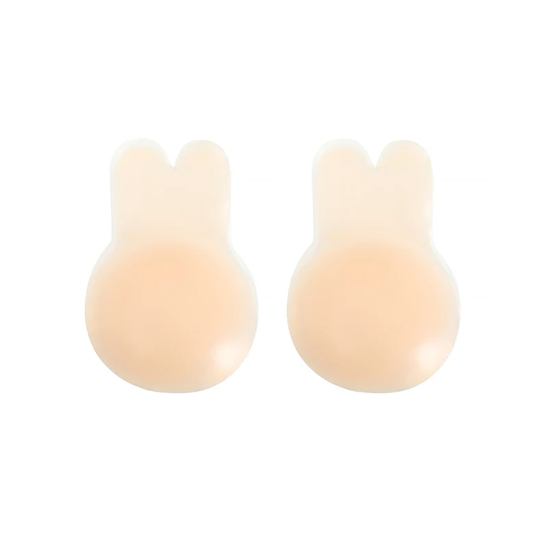 
Rabbit Shape Push Up Invisible nipple cover Waterproof Strapless Lift Silicone Nipple Sticker 