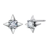 Personality simple zircon earrings unisex 925 silver new earrings stainless steel earrings