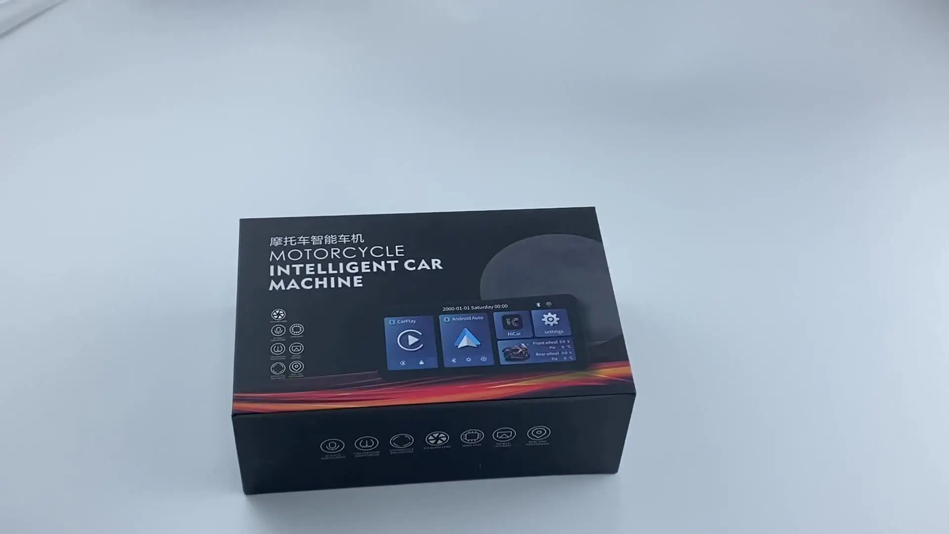 Portable GPS Motorcycle Navigator with Android Auto & Carplay 