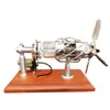 16 Cylinder Swash Plate Butane Powered Quartz Glass Hot Cylinder Stirling Engine Model