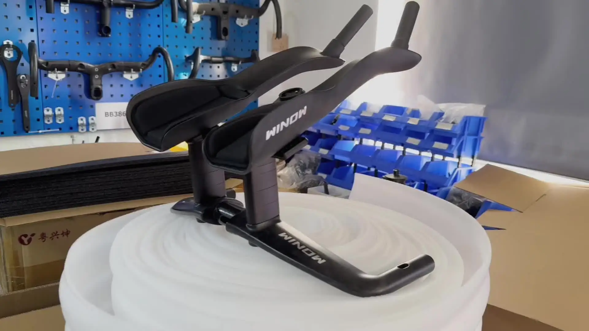 WINOWTTT 新型カーボンファイバー自転車レストTTハンドルバー クリップ