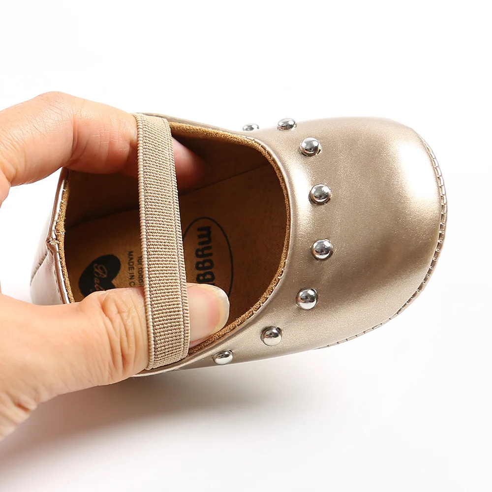 PU Leather Spring&Autumn Baby Girl Fashion Princess shoes With TPR Soled manufacture