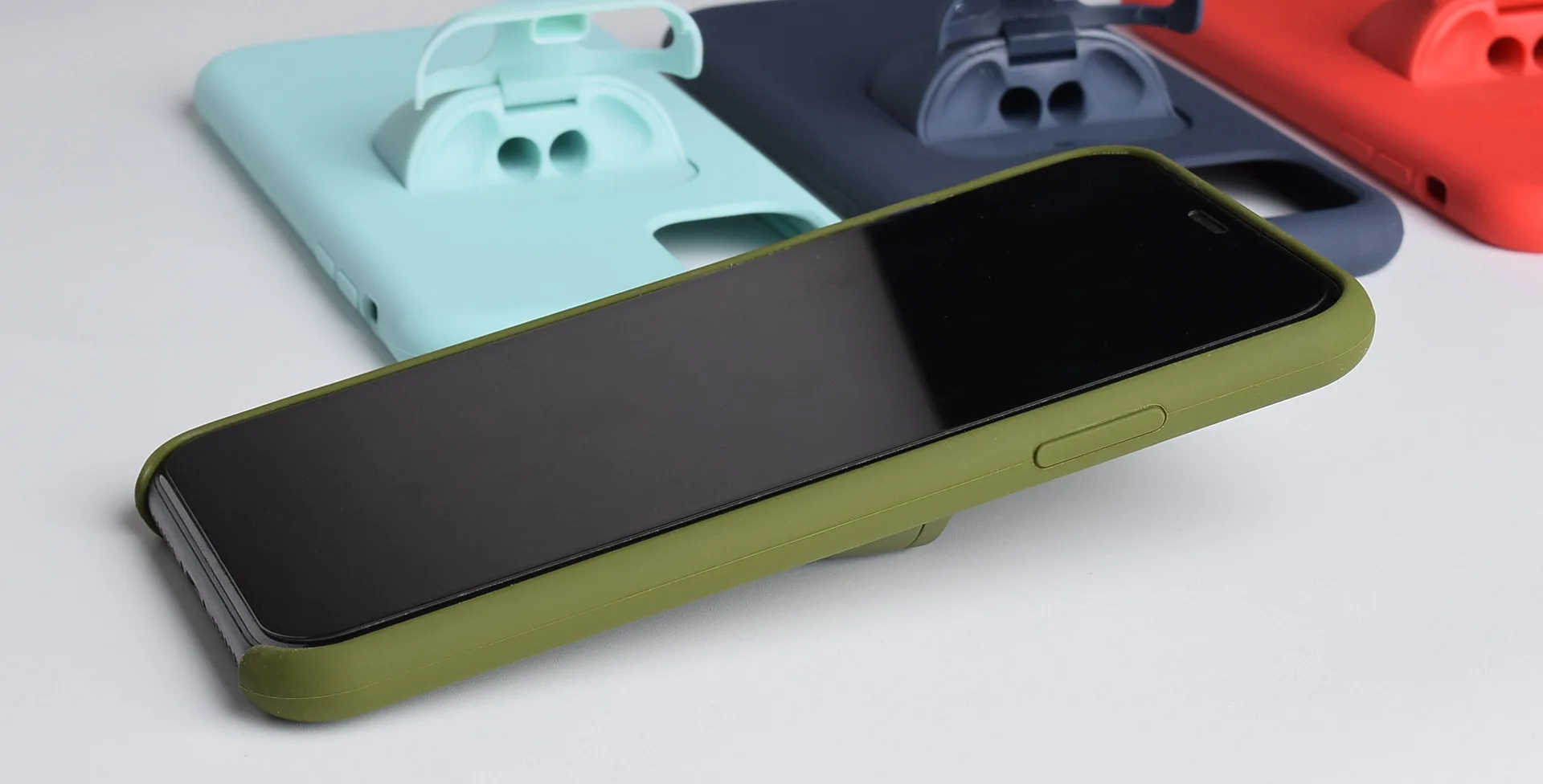 2 in 1 Phone Case for iPhone 11 Pro Max With Earphone Holder  For AirPods Cover Case