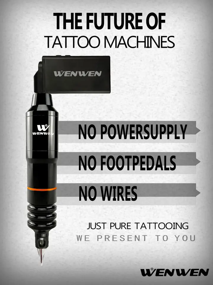 2022 Newest Rotary Tattoo Machine Kit Coreless Motor Tattoo Pen With