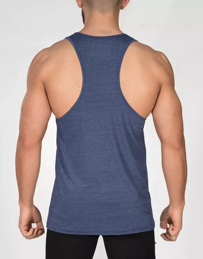 Custom Men Cotton/spandex Active Workout Tank Top Polyamide Elastane