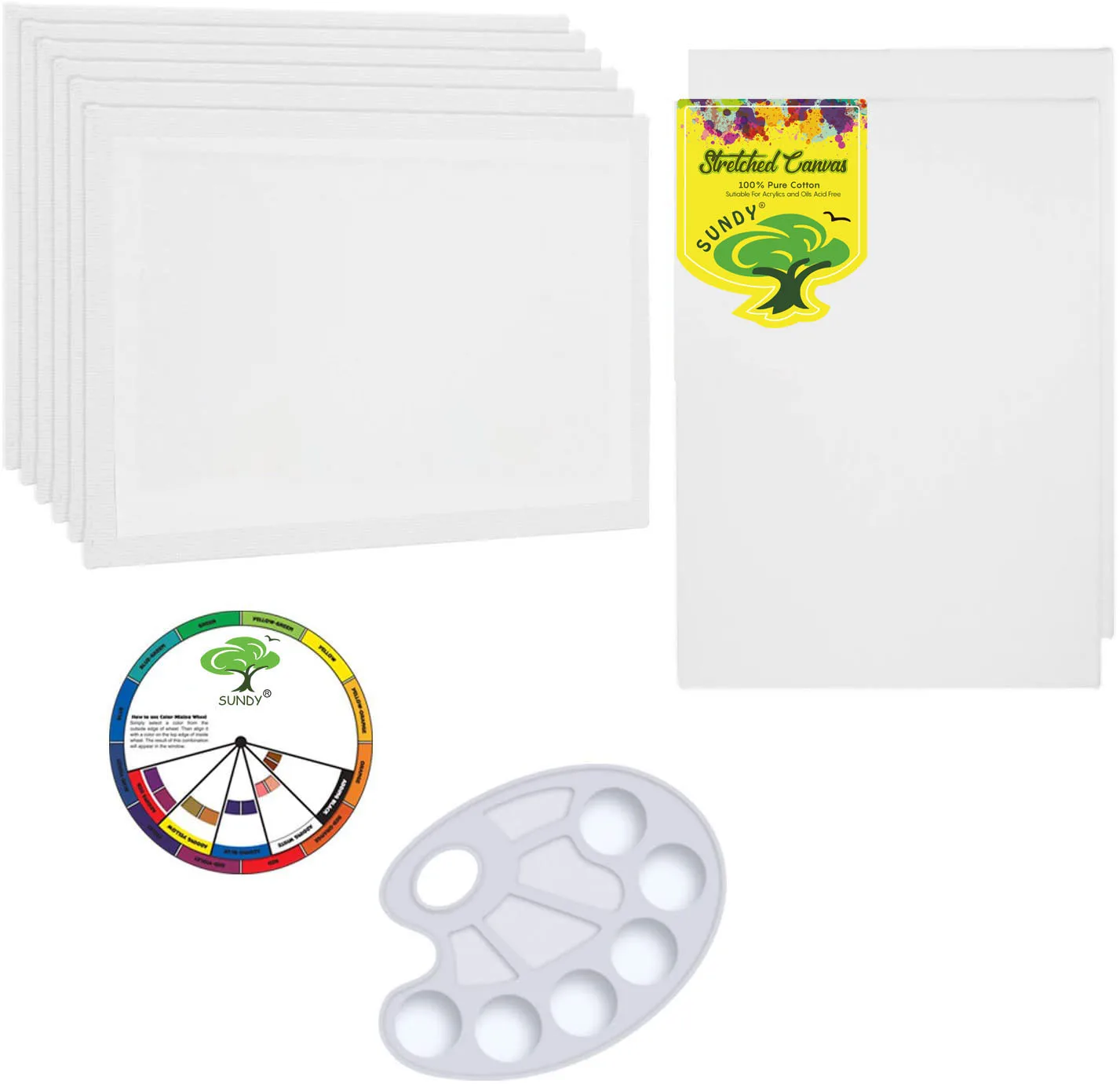 133pc Deluxe Artist Painting Set With Aluminum And Wood Easels,Paint