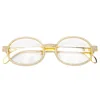 Newest hip hop jewelry product Iced out glasses frame fashion gold silver zircon diamond edge paved bling bling glasses frame