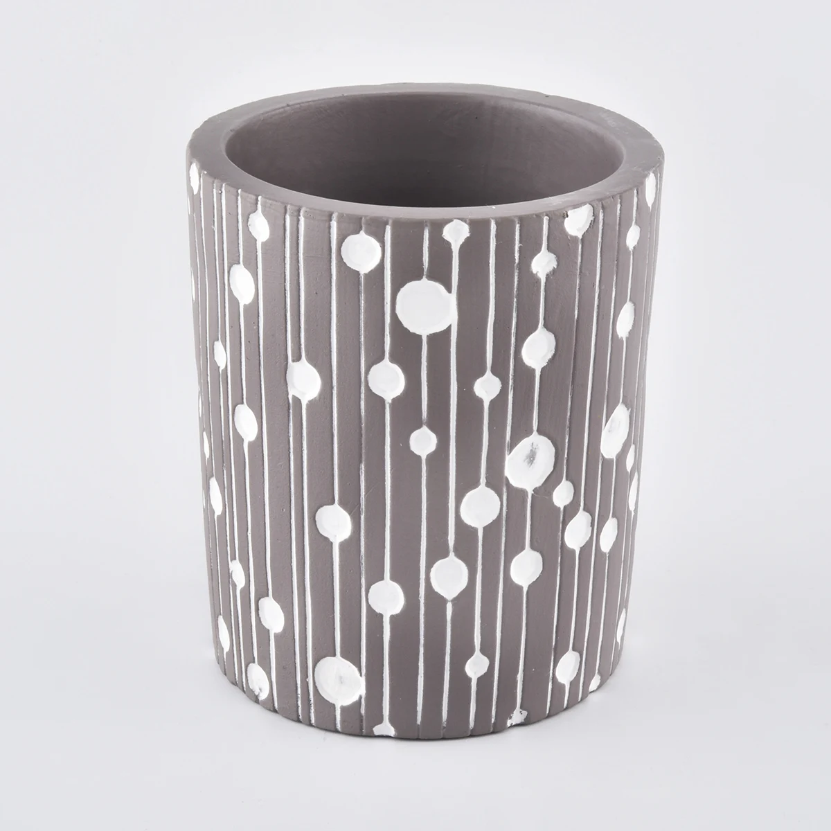 unique concrete candle jars wholesale