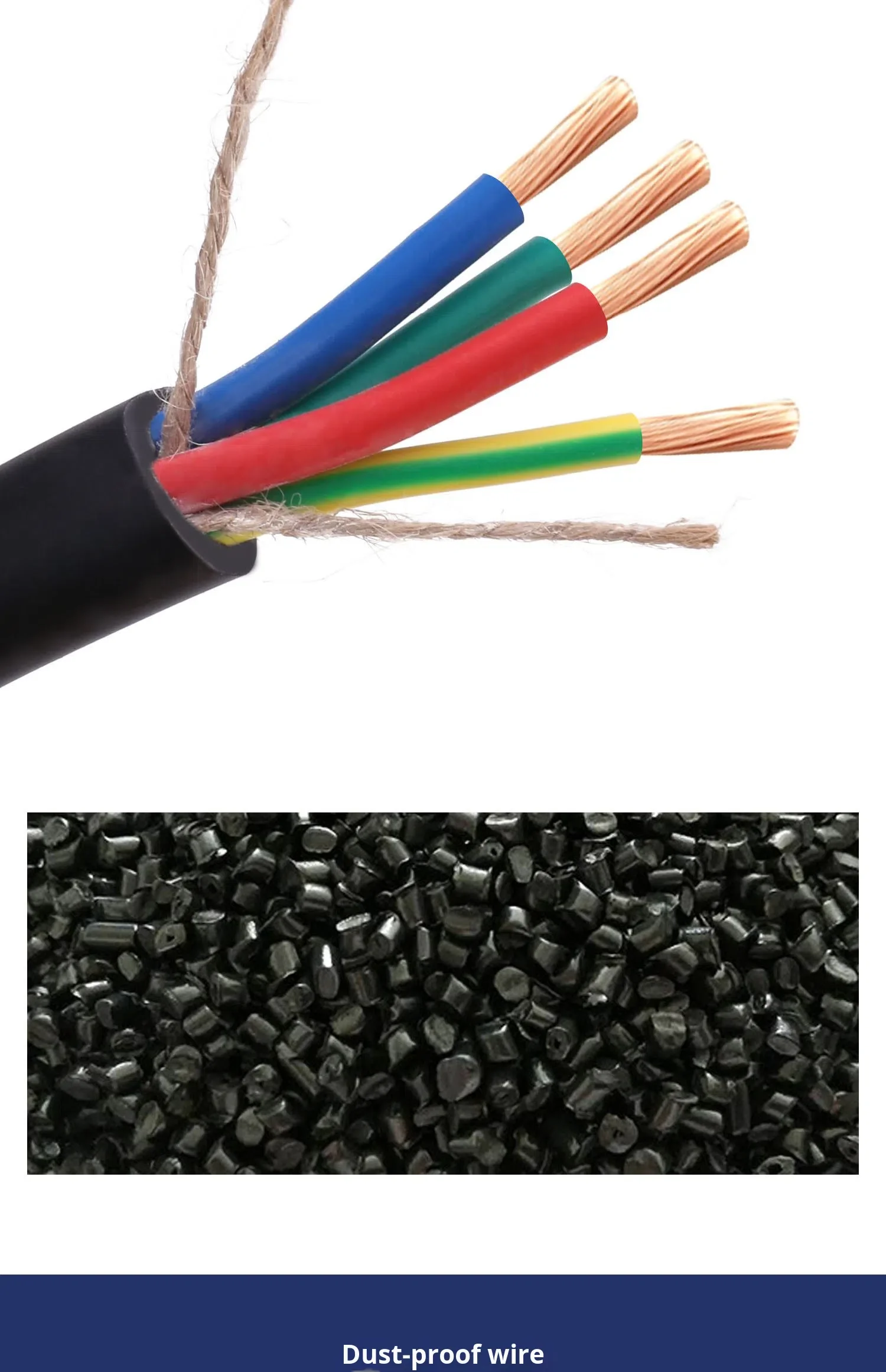High Exposure Durable PVC Insulated Flexible Copper Core Wire for ...