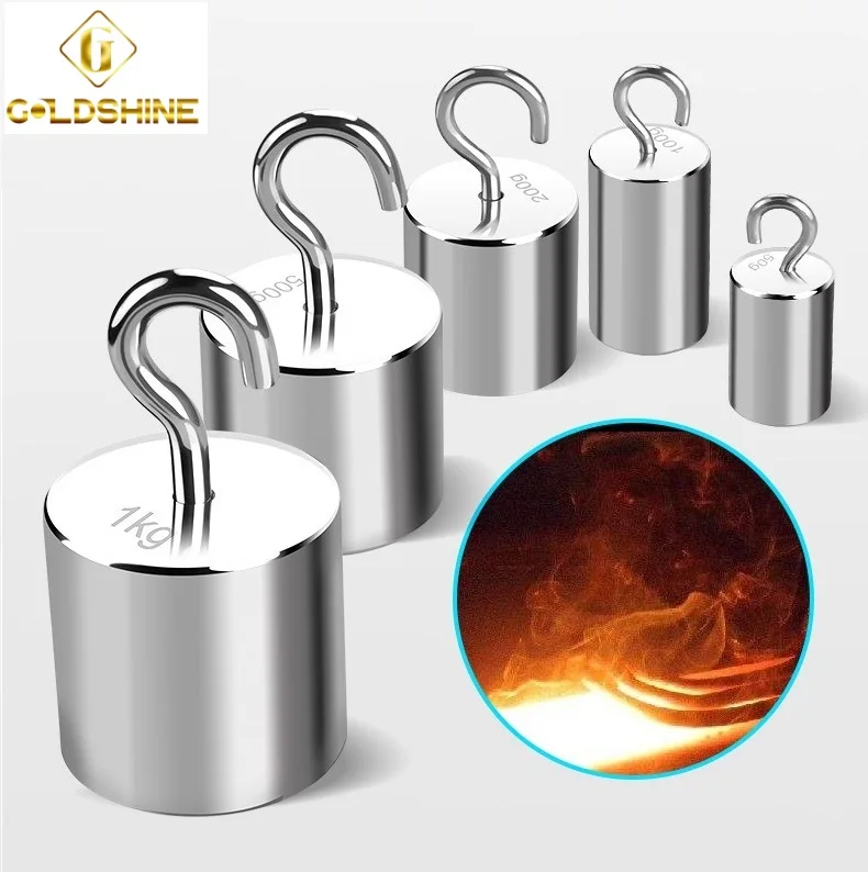 M1 Stainless Steel Balance Weight With Hook 50g 100g 250g 500g 1kg 2kg
