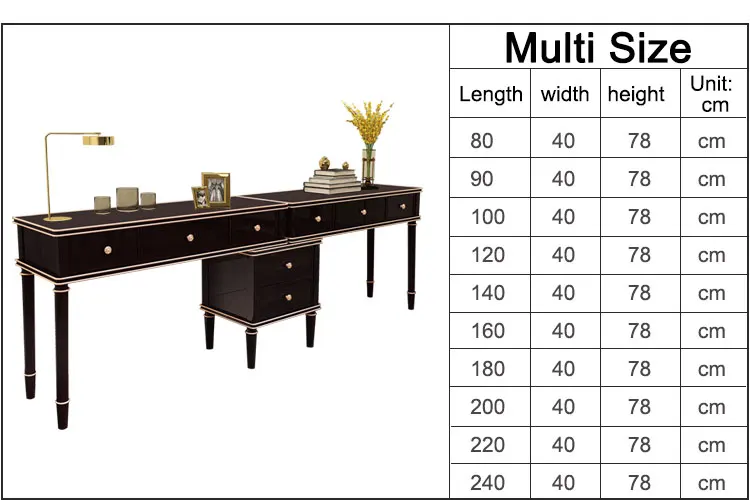 Study Room Furniture Modern Accent Table Modern Double Person Computer Desk Furniture
